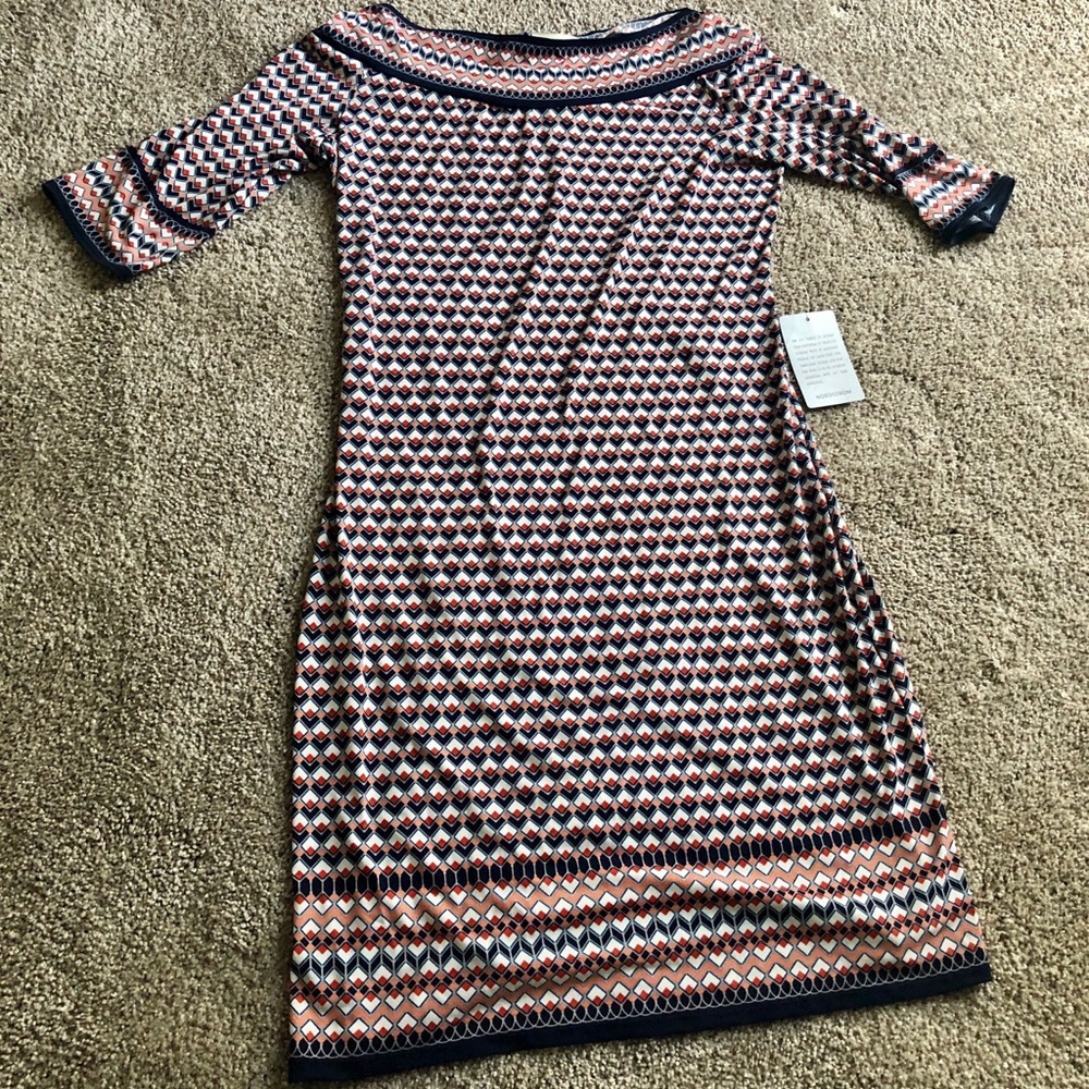 NWT Max Studio Stretchy 3/4 Sleeve Dress